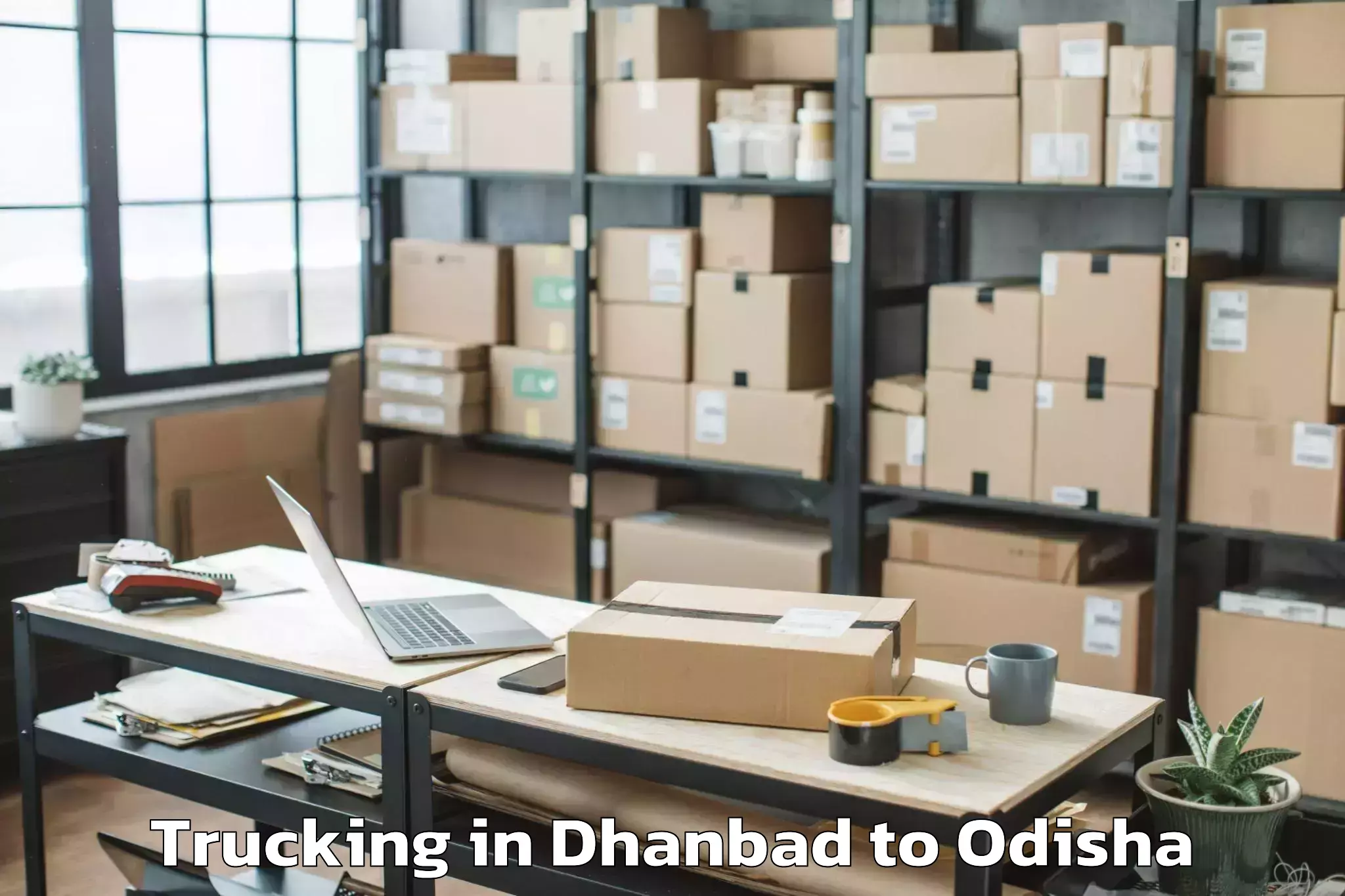 Quality Dhanbad to Mudulipada Trucking